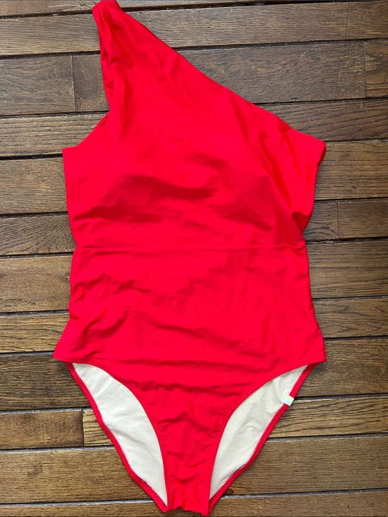 summersalt Other - Summersalt Lava Red One-Shoulder One Piece Swimsuit NWOT